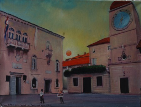 Visszatekintő nap Trauban 60x80cm